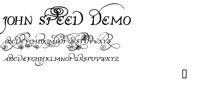 John Speed Demo font